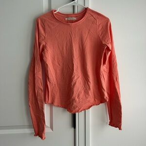 We The Free Coral Long Sleeve Tee